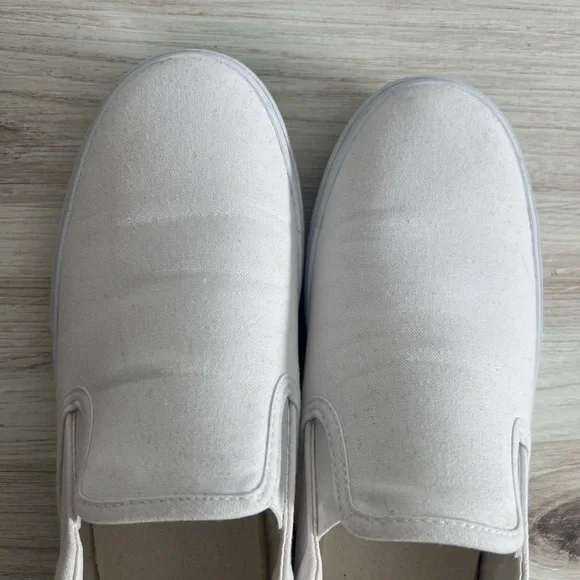 White No Boundaries Twin Gore Slip On Canvas Sneakers - Picture 5 of 5